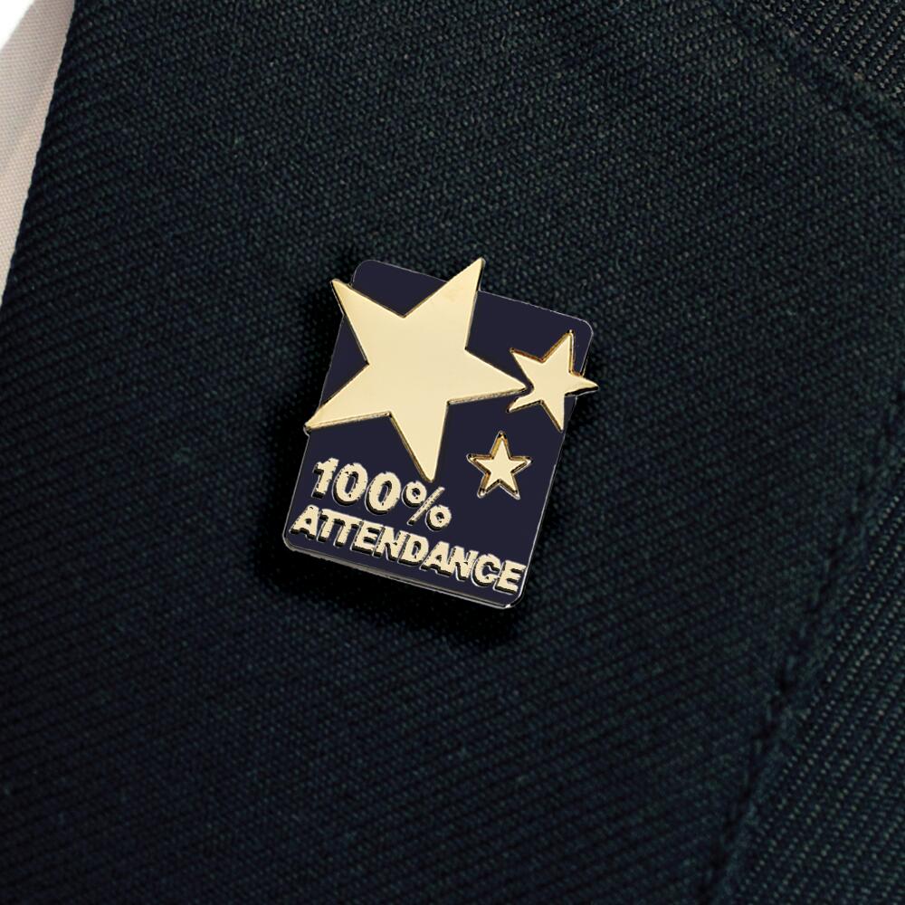 100% ATTENDANCE enamel badge (pack of 5) - Image 13