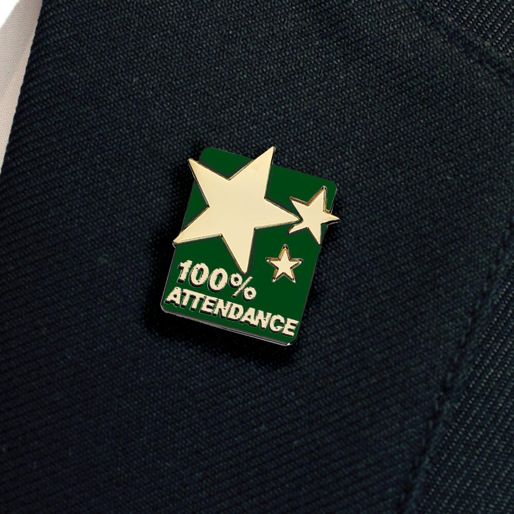 100% ATTENDANCE enamel badge (pack of 5) - Image 14