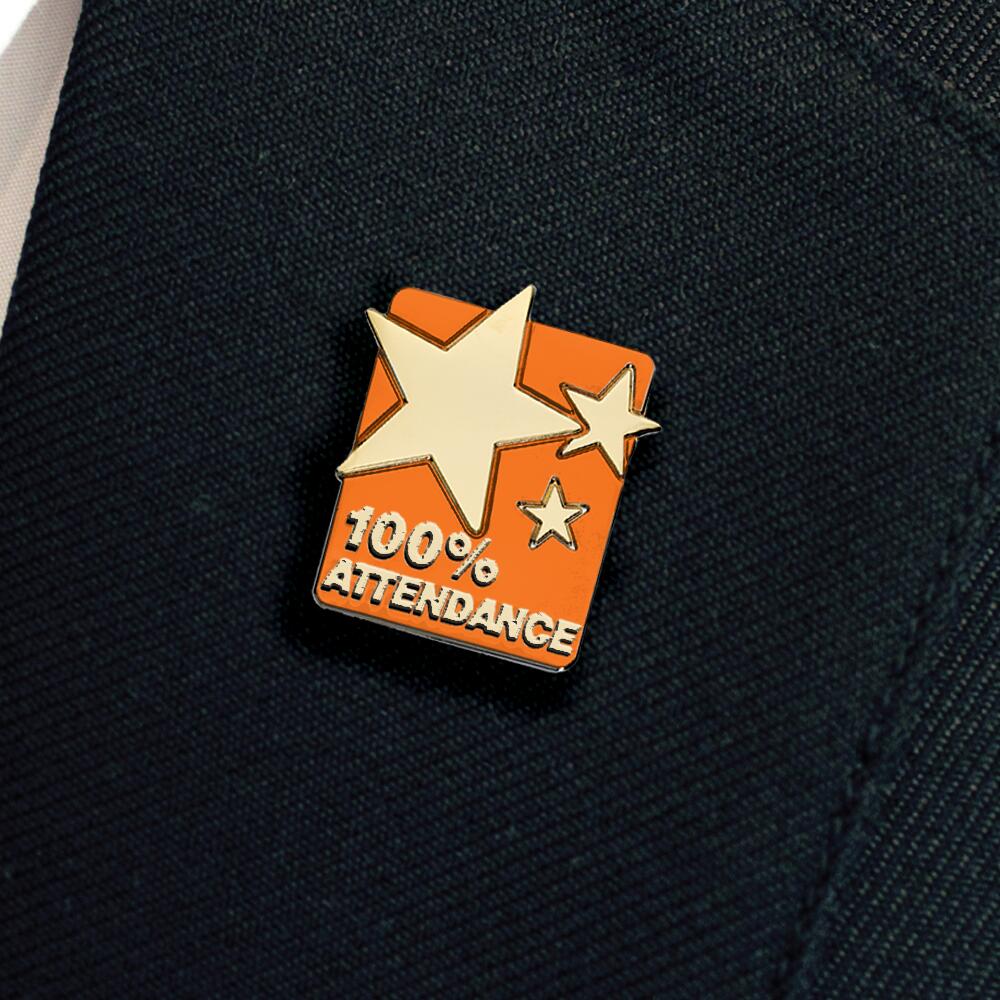 100% ATTENDANCE enamel badge (pack of 5) - Image 15