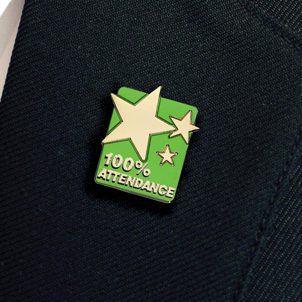 100% ATTENDANCE enamel badge (pack of 5) - Image 16