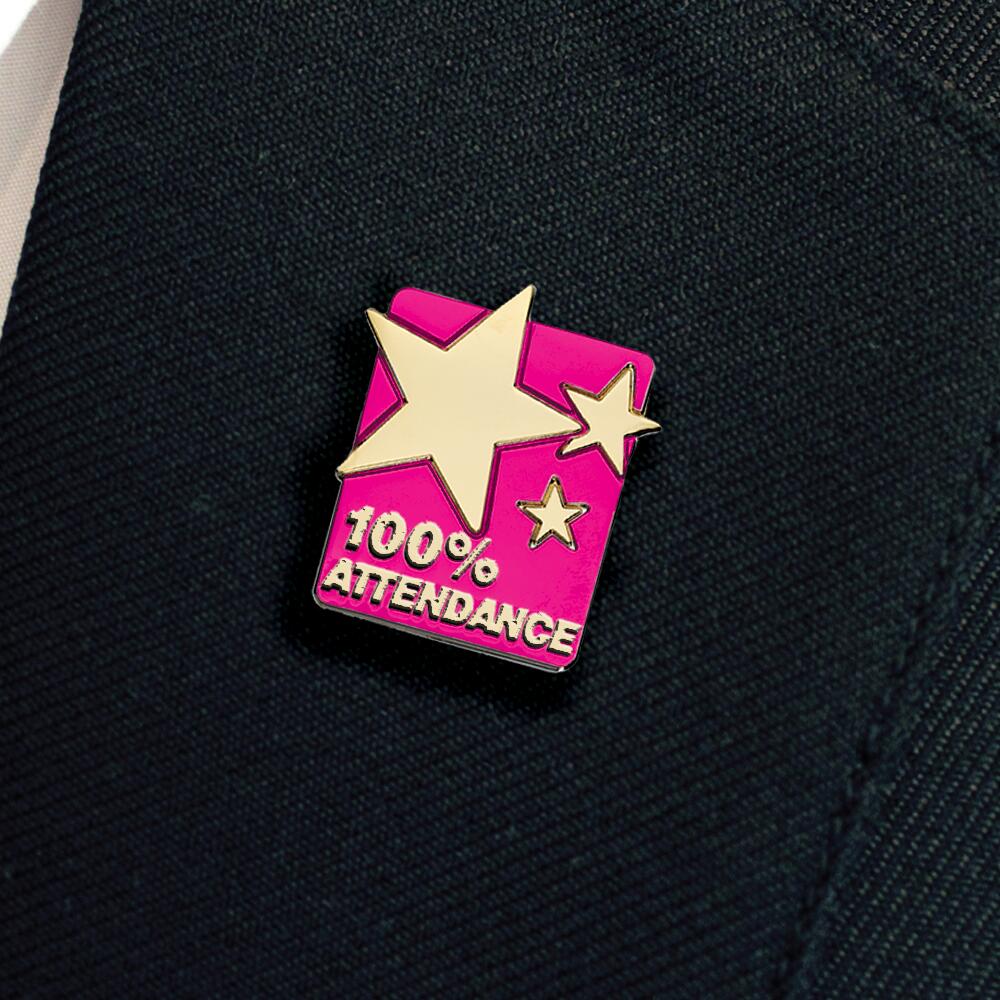 100% ATTENDANCE enamel badge (pack of 5) - Image 17