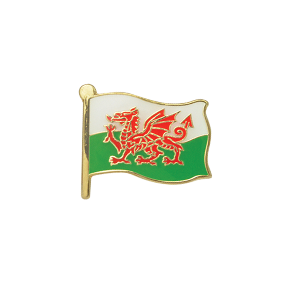 Wales Flag Enamel badge (pack of 5)