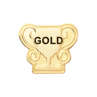 Gold Trophy badge (pack of 5)