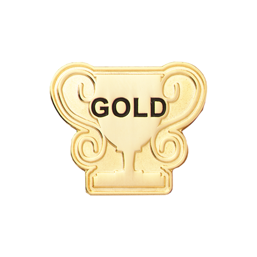 Gold Trophy badge (pack of 5)
