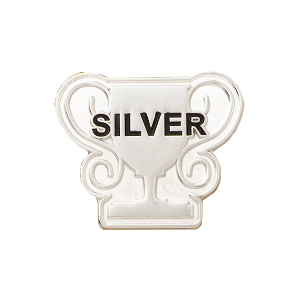 Silver Trophy badge (pack of 5)