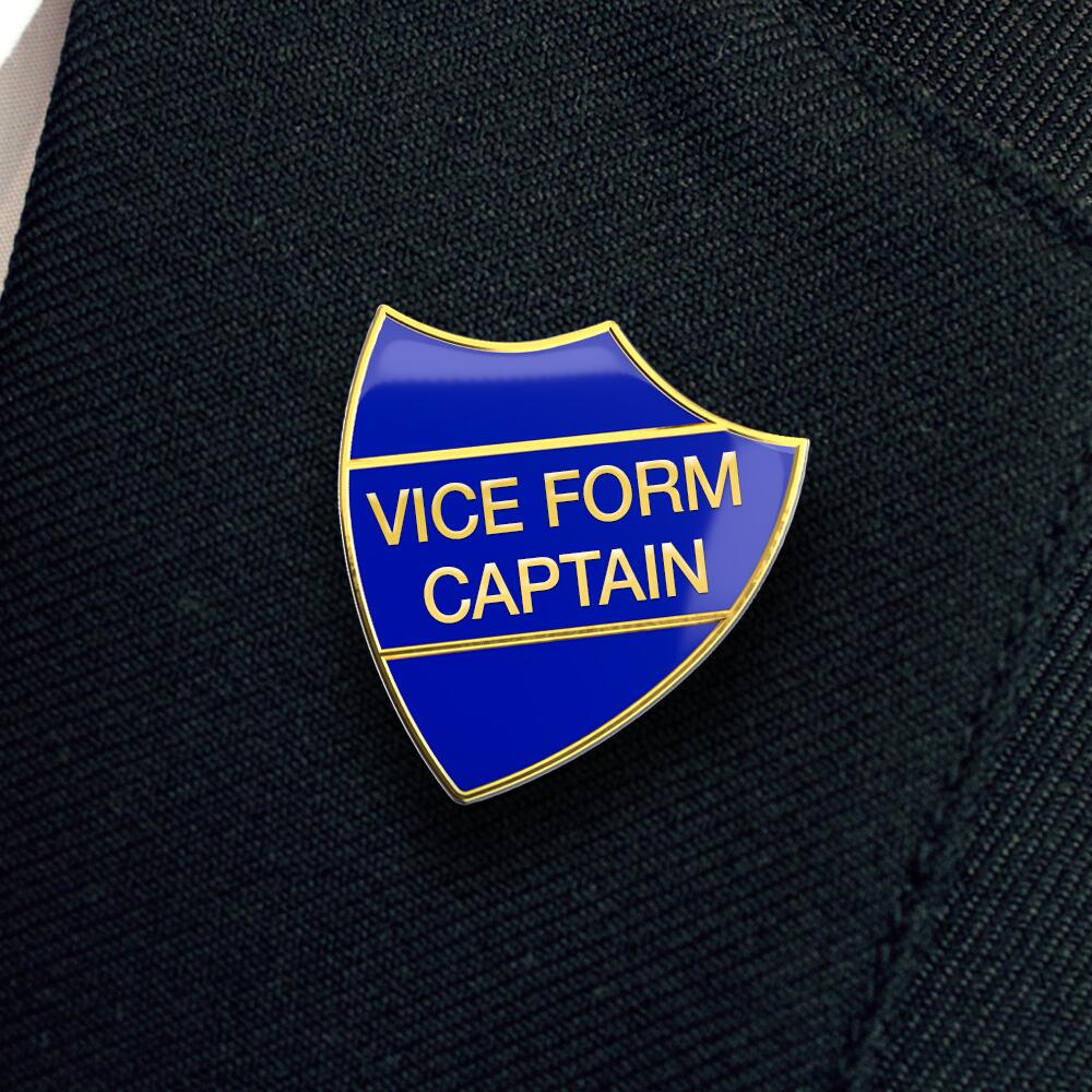 VICE FORM CAPTAIN shield badge (pack of 5)