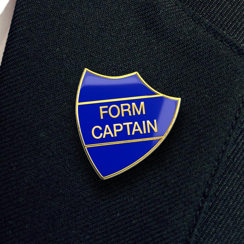 FORM CAPTAIN shield badge (pack of 5)