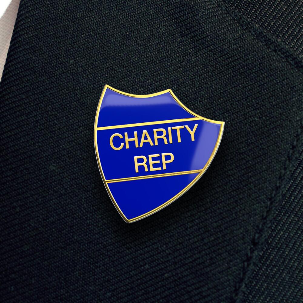 CHARITY REP shield badge (pack of 5)