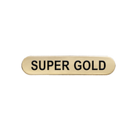 Super Gold enamel badge (pack of 5)