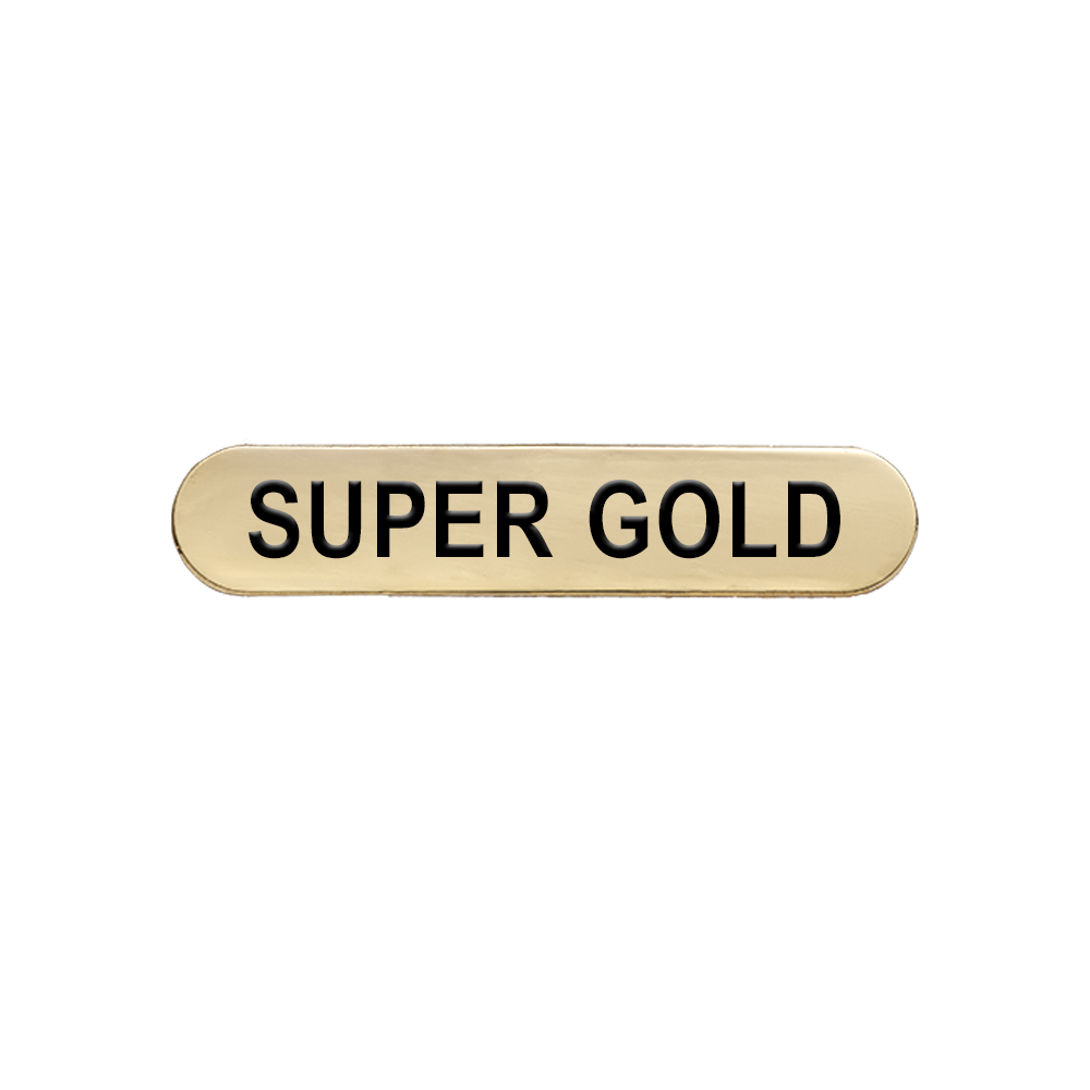 Super Gold enamel badge (pack of 5)