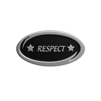 Respect 'Values' enamel badge