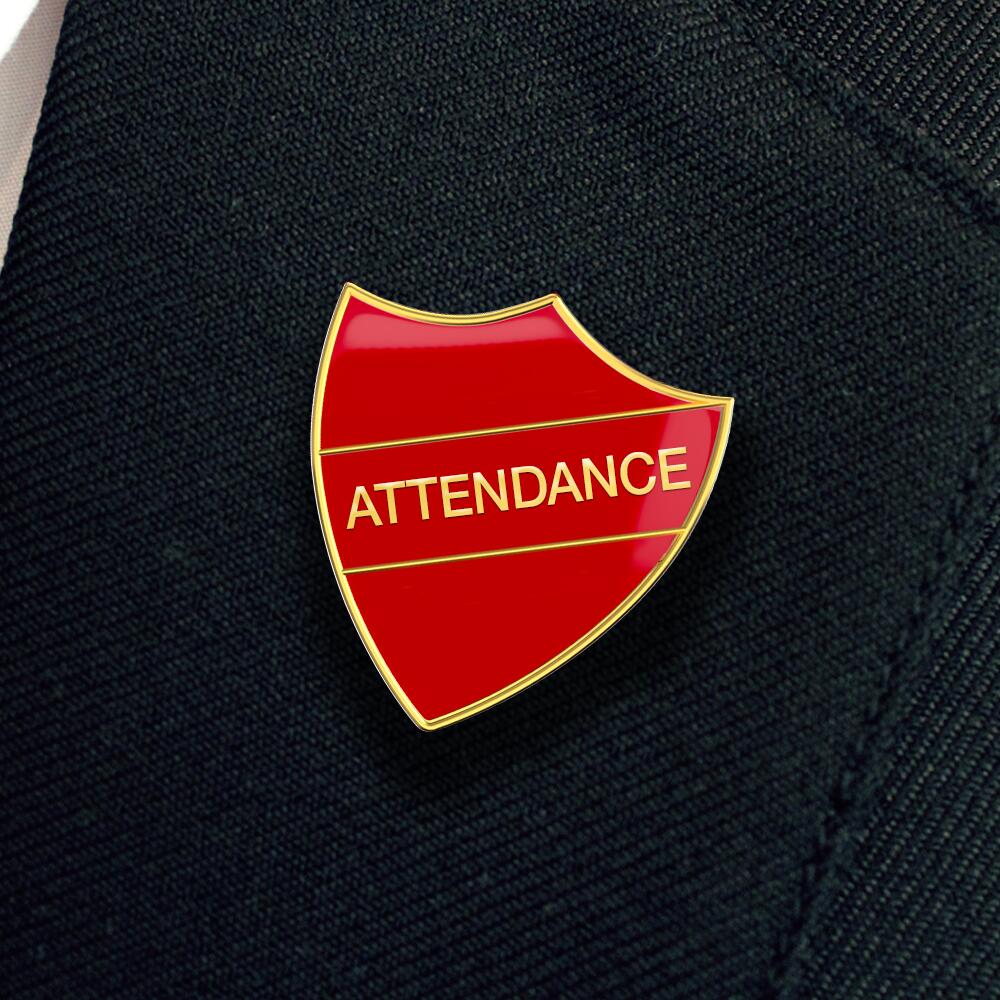 ATTENDANCE shield badge (pack of 5) - Image 2