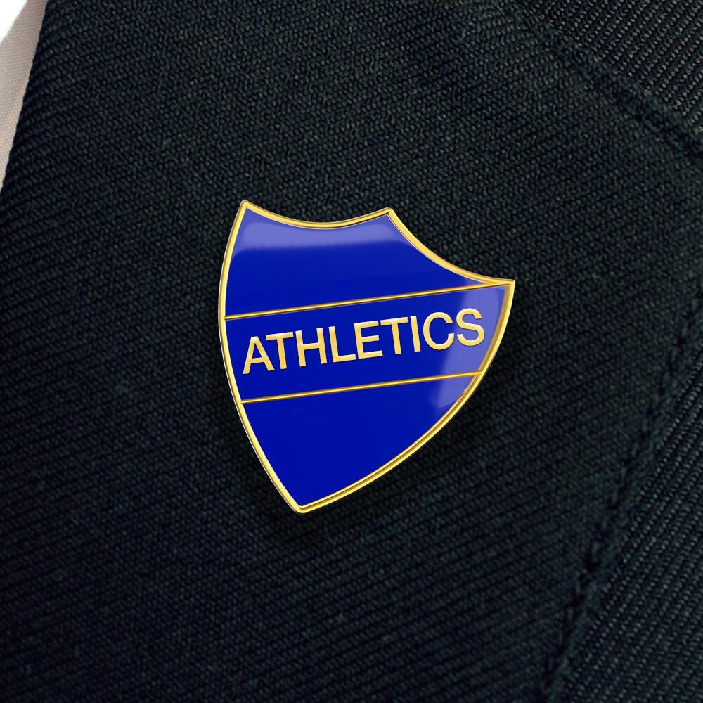 ATHLETICS shield badge (pack of 5)