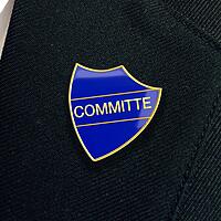 COMMITTEE shield badge (pack of 5)