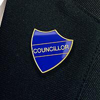 COUNCILLOR shield badge (pack of 5)