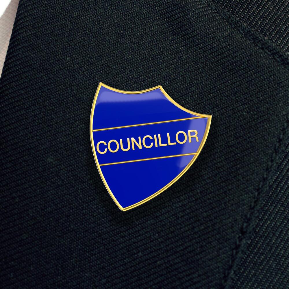 COUNCILLOR shield badge (pack of 5)