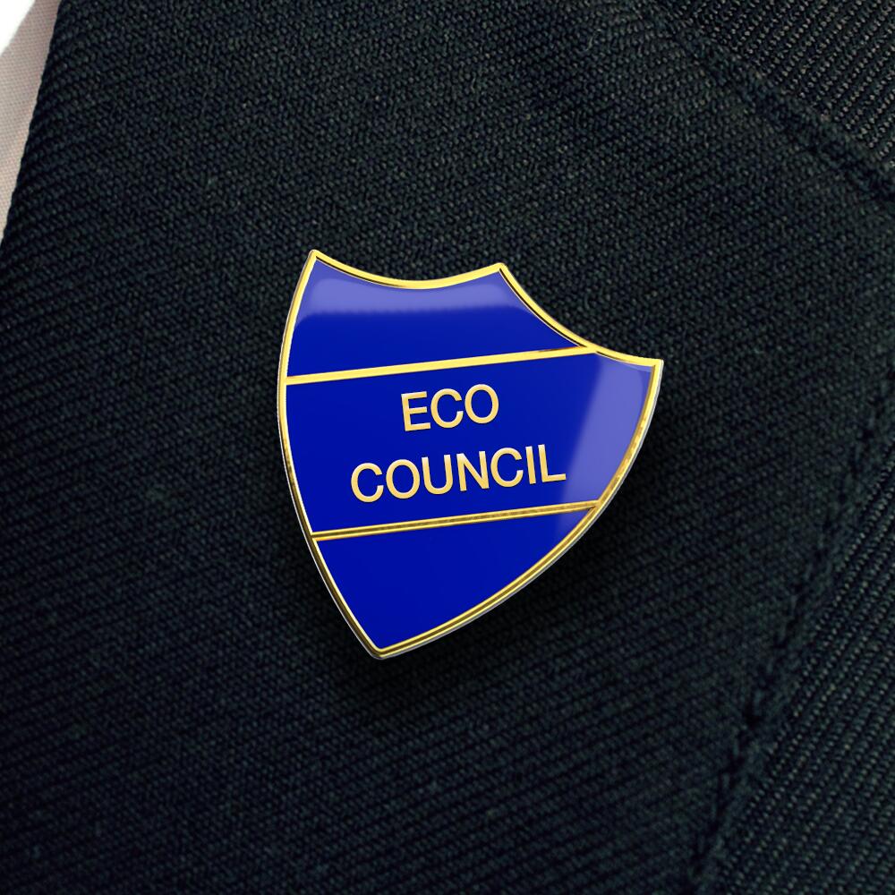 ECO COUNCIL shield badge (pack of 5)