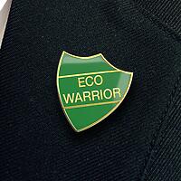 ECO WARRIORS shield badge (Pack of 5)