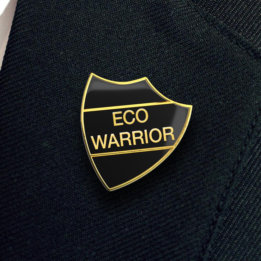 ECO WARRIORS shield badge (Pack of 5) - Image 2