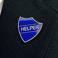 HELPER shield badge (Pack of 5)