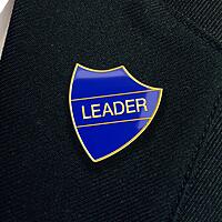 LEADER shield badge (Pack of 5)