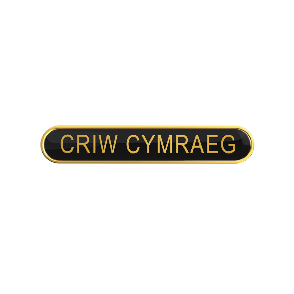CRIW CYMRAEG Badge Black (pack of 5)