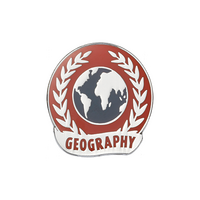 Geography Enamel Badge (pack of 5)