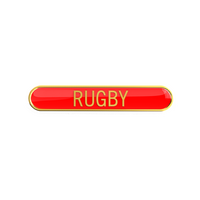 Rugby Enamel Badge (Red)