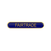 FAIRTRADE badge blue (pack of 5)