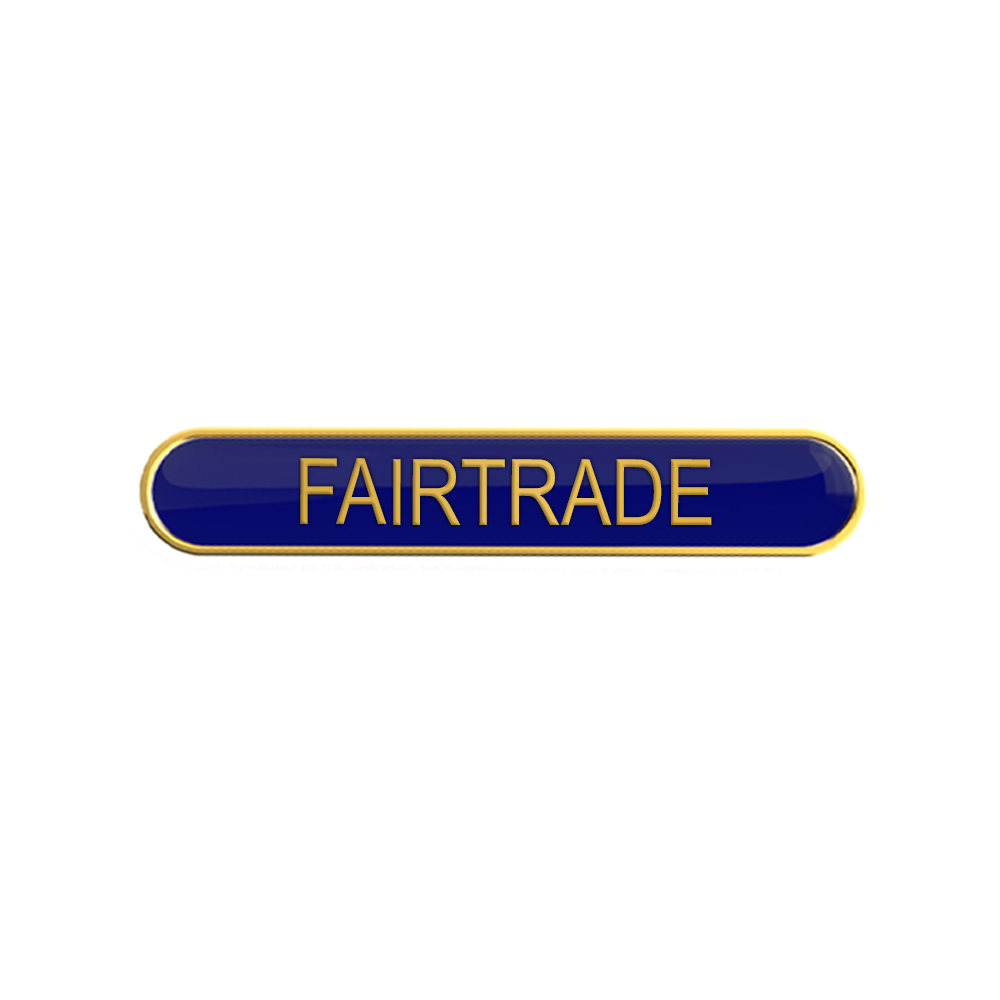FAIRTRADE badge blue (pack of 5)