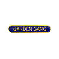 GARDEN GANG badge blue (pack of 5)