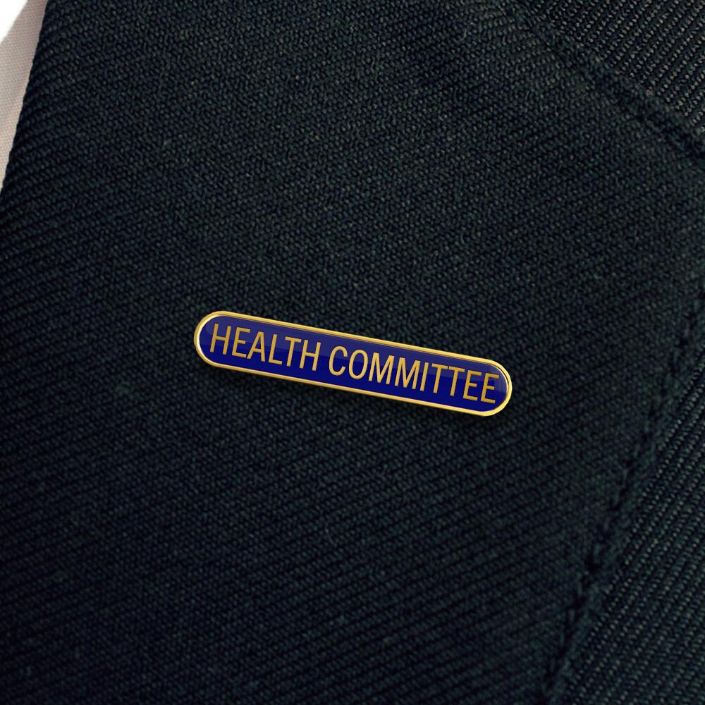 HEALTH COMMITTEE badge blue (pack of 5) - Image 2