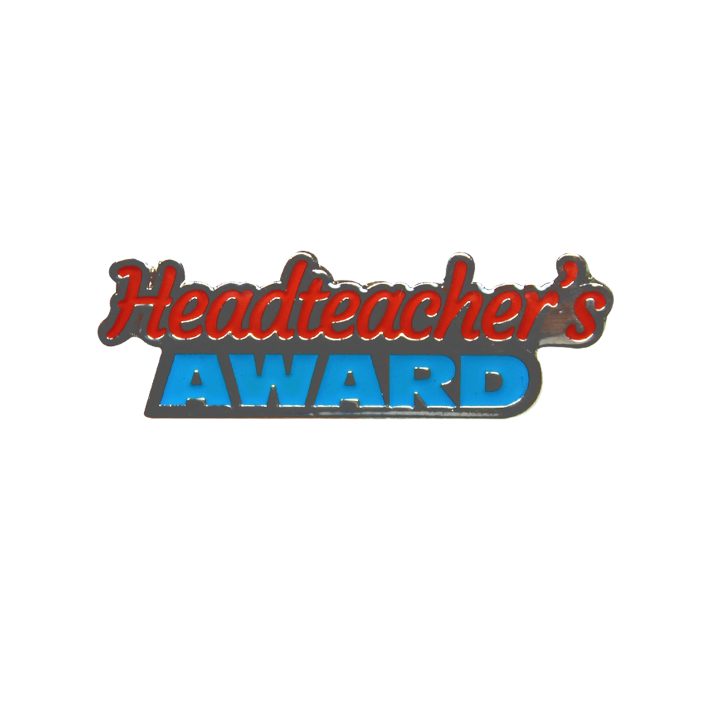 Headteacher's Award - retro badge (pack of 5)