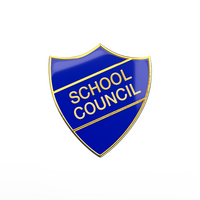 SCHOOL COUNCIL shield badge (Pack of 5)