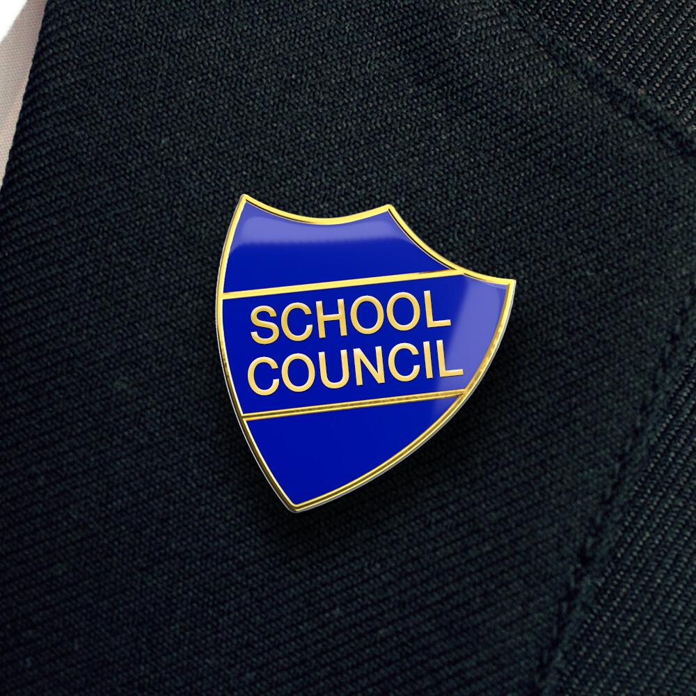 SCHOOL COUNCIL shield badge (Pack of 5) - Image 2