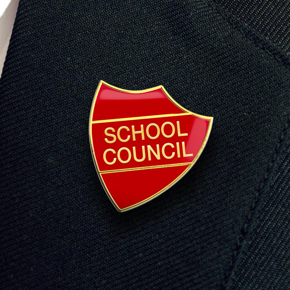 SCHOOL COUNCIL shield badge (Pack of 5) - Image 3